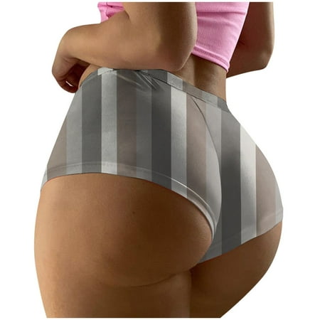 GHSOHS Womens Underwear Panty Bikini Underwear for Women Cotton Lace Shorts for Women Fashion High Waist Underwear Printed Seamless Breathable Panties Briefs Panties Cotton Crotch Underpants Dar XXL