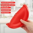 thumbnail image 3 of Silicone Storage Cover Lids Replacement for Pyrex 7201-PC 4 Cup Glass Bowls, 4 Pack Red, 3 of 9