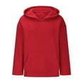 thumbnail image 4 of FAIWAD Hoodies for Women Long Sleeve Solid Color Hooded Sweatshirts Casual Oversized Clothes with Pockets, 4 of 7