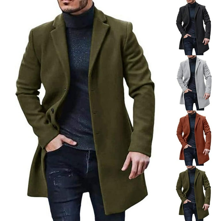 Walmart trench hot sale coat mens