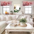 thumbnail image 4 of Flower Painted, Abstract Blush Pink Watercolor Kitchen Curtain Valances for Windows Farmhouse Short Curtains, Rod Pocket Valance Curtain for Bedroom Cafe Living Room, 4 of 8