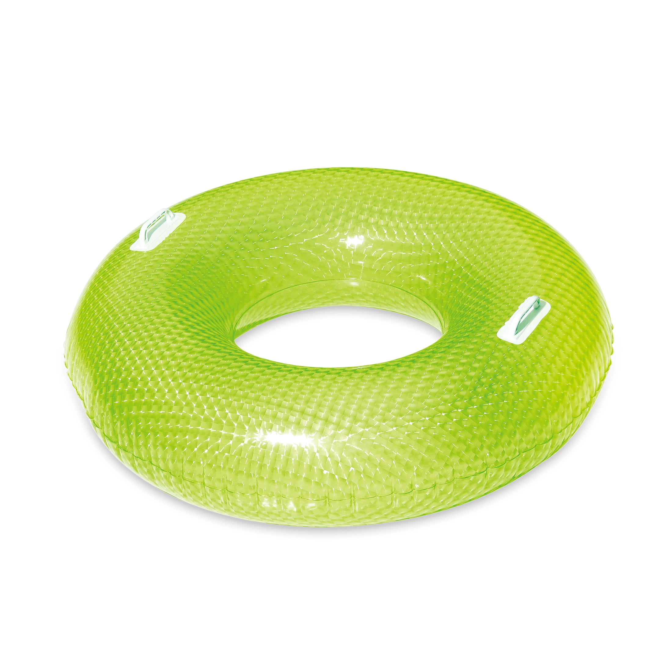 Play Day Inflatable Diamond Swim Tube Pool Float, Green, for Kids and Adults, Unisex