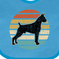 thumbnail image 4 of Inktastic Boxer Dog Vintage Silhouette Boys or Girls Baby Bib, 4 of 4