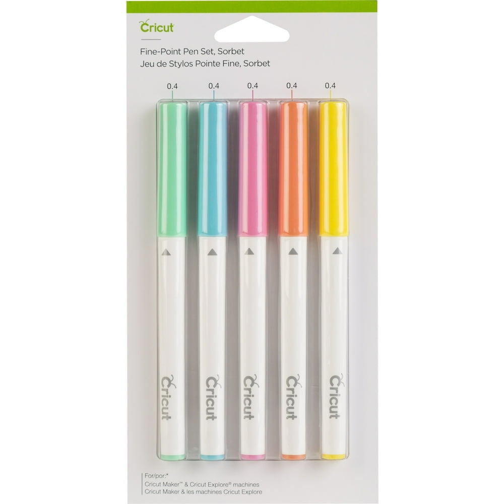 Cricut Extra Fine Point Pen Set 5/PkgSorbet