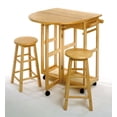 thumbnail image 4 of Burnett 3-Pc Space Saver Set, Natural Finish - 89332, 4 of 6