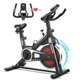 thumbnail image 3 of Spaco Indoor Silent Belt Drive Adjustable Resistance Cycling Stationary Bike, Stair Stepper, Total Body Fitness Cross Trainer, 3 of 11