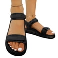 thumbnail image 5 of KEVCHE Roman Casual Comfortable Platform Beach Shoes for Women, Soft Sole Velcro Sandals with Adjustable Double Strap, Arch Support Athletic Hiking Water Summer Sandals, 5 of 5