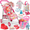 Pink Stroller Set, variant on JoyStone Baby Play Set with 12.5" Doll, Crib, High Chair, 41 Pcs Accessories & 2 Outfits, Pretend Play Toys for Girls Toddlers