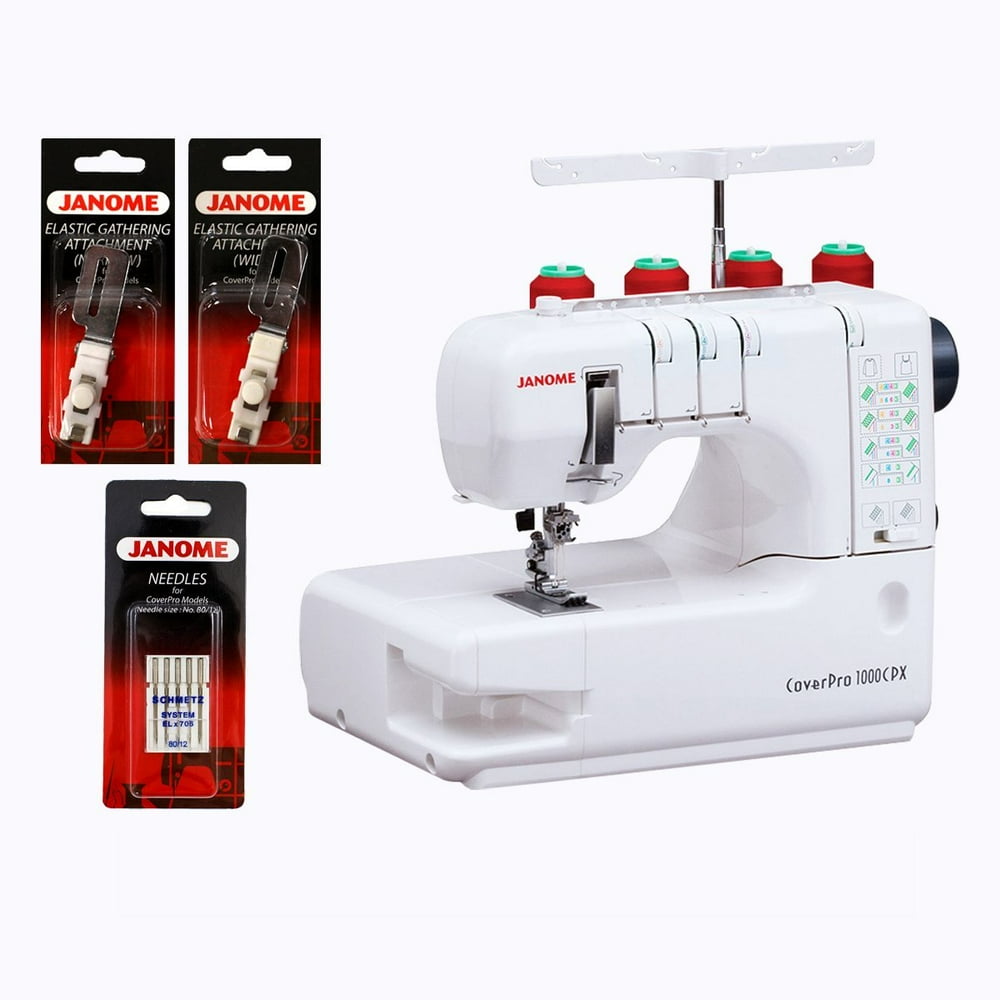 Janome CoverPro 1000CPX Coverstitch Cover Hem Sewing Machine with Bonus