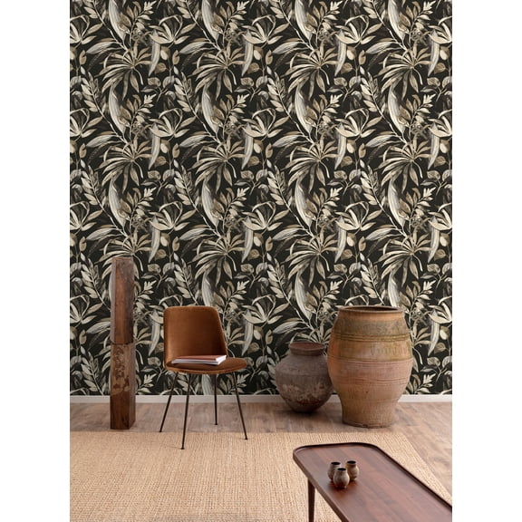 Arrowtown/Tuatara Branch/ Leaves Motives Print Non Woven Non-Pasted Textured Wallpaper 57 Sq. Ft.