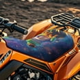 thumbnail image 3 of Uorisanigo ATV Seat Cover Waterproof Polyester Material, Anti-Slip Starry Hippie Frog 4 Wheeler Seat Covers Protection Compatible with Polaris Sportsman Polaris Scrambler Honda Rancher, 3 of 7