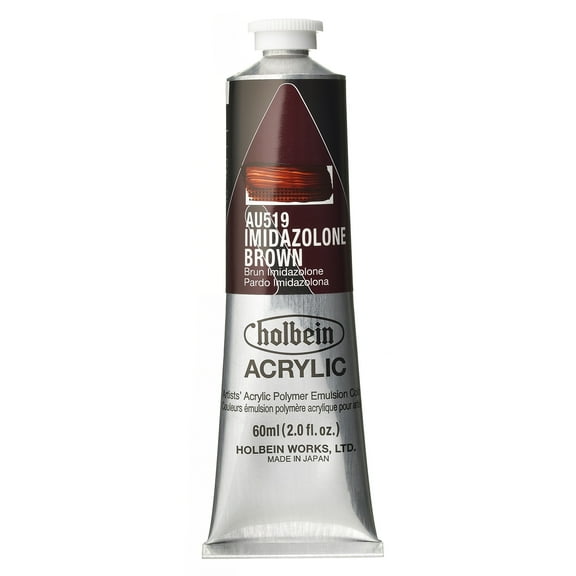 Holbein Artist Heavy Body Acrylic Color, 60ml, Imidazolone Brown