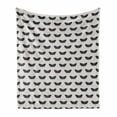 thumbnail image 1 of Death Moth Soft Flannel Fleece Throw Blanket, Hawk Moth Pattern Butterfly Conservation Miraculous Animals Print, Cozy Plush for Indoor and Outdoor Use, 50" x 60", Dark Blue Grey Coconut, by Ambesonne, 1 of 6