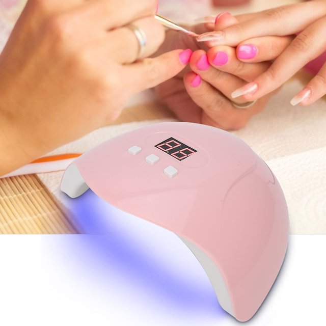 Lámpara de gel uv liderado USB DE 54 W, Secador de Esmalte de Unas Inteligente, Herramienta de Manicura para Uso Domémico
