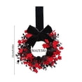 thumbnail image 2 of Nkmbld Halloween Wreaths for Front Door, Lifelike Silk Wreath for Halloween Decorations Mantel Porch Wall Window Indoor Outdoor Farmhouse Decor, 2 of 8