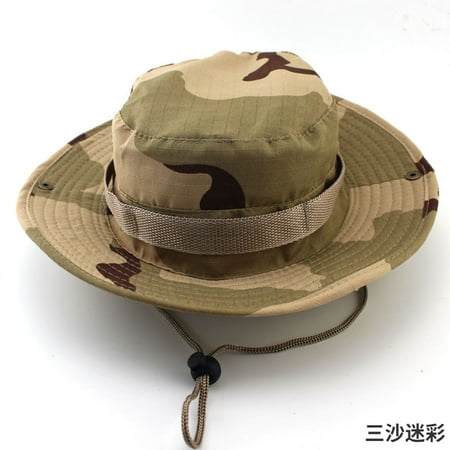 Camouflage Tactical Cap Boonie Bucket Hat Caps Camo Men Outdoor Sports Sun Bucket Cap Fishing Hiking Hunting Hats