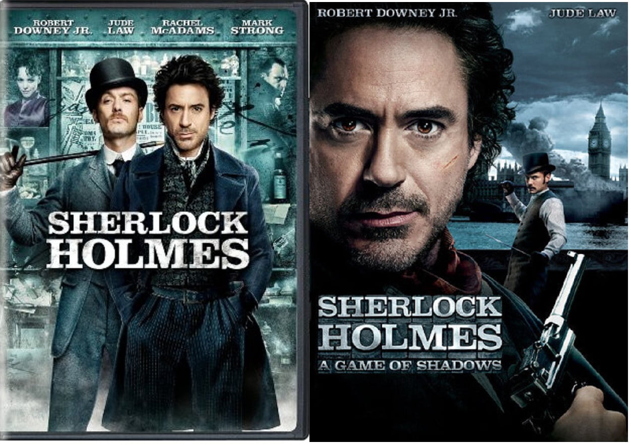 Sherlock Holmes One 1 Two 2 Double Feature 2 DVD Set Includes Movie Set  Take Glossy Print Art Card - Walmart.com