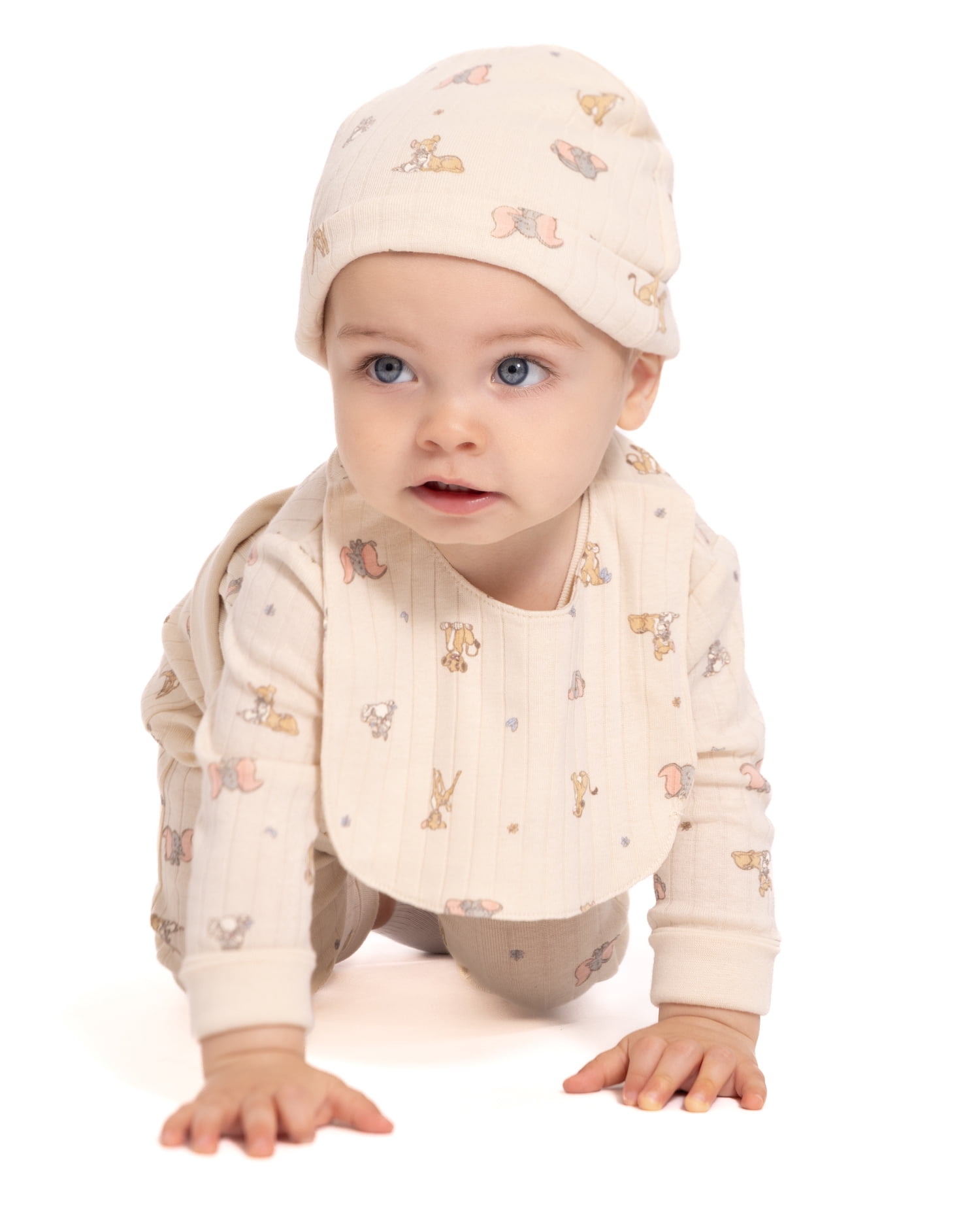 Disney Classics Unisex Baby Allover Print Take Me Home Layette Outfit Set, 4-Piece, Sizes Preemie-6/9M