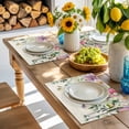 thumbnail image 6 of Placemat Green Eucalyptus Leaves Placemats for Dining Table Plant Floral Vintage Washable Table Mats for Party Kitchen Dining Decoration, 6 of 7