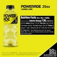 thumbnail image 6 of POWERADE Electrolyte Enhanced Lemon Lime Sport Drink, 20 fl oz, Bottle, 6 of 8