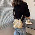 thumbnail image 2 of Sac Bandoulière en Cuir pour Femmes Sac à Main Mode Perle (Noir), 2 of 7