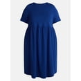 thumbnail image 4 of Terra & Sky Women’s Plus Babydoll Dress, Sizes 0X-5X, 4 of 4