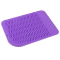 thumbnail image 4 of Almohadilla aislante térmica resistente al calor, plegable, para rizador de pelo eléctrico (morado), 4 of 9