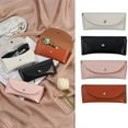 thumbnail image 2 of Étui à Lunettes de Soleil en Cuir PU avec Boutons, Boîtes à Lunettes Souples Portables, Housse de Protection Imperméable, Sac de Rangement pour Lunettes, 2 of 4
