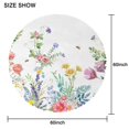 thumbnail image 2 of Round Tablecloth Kitchen Table Cover 60 Inch Polyester Waterproof Stain Wrinkle Free flower Design, 2 of 5