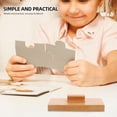 thumbnail image 2 of 1 Pair Percussion Instrument Sand Block Wooden Sand Block Rhythm Percussion Music Instrument Toy, 2 of 5
