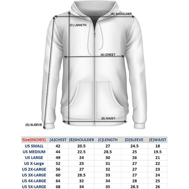 Men's Heavyweight Full Zip up Hoodie | Fleece Jacket | Warm Zipper Casual  Sweatshirt with Hood