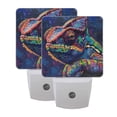 thumbnail image 7 of Colorful Chameleon Night Light 2 Pack LED Nightlight Plug into Wall Dusk to Dawn Sensor Soft White, 7 of 7