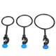 thumbnail image 1 of Set of 3 laboratory support rings made of steel and iron, black coating, diameter 60/80/100 mm, 1 of 4