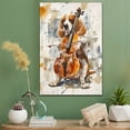thumbnail image 2 of Basset Fauvede Bretagne Dog Stretched Canvas Size 8x12 – Cello Theme Dog Art for Wall, Basset Fauvede Bretagne Dog Playing Cello Wall Art, Dog Lover Canvas Decor, 2 of 5