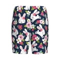 thumbnail image 4 of Yiaed Rabbit And Rose for Men's Soft Sleep Pajama Short Lounging Pajama Shorts-Small, 4 of 8