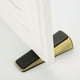 thumbnail image 4 of Paquete de 3 cuñas de puerta de latón pulido resistentes, mango de goma sólida antideslizante con superficie antiarañazos, amortiguador ideal para asegurar cualquier puerta interior en sus habitacione, 4 of 5