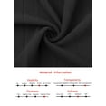thumbnail image 5 of DARING DIVA Short Sleeve Pleated Trendy Contrast Color A-Line Midi Dress S Black, 5 of 6