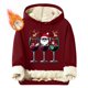 thumbnail image 1 of Sudadera con capucha para hombre, informal, a la moda, con estampado navideño, de manga larga y bolsillo, de poliéster, 1 of 5