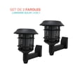 thumbnail image 1 of Set 2 Estacas Luz Led 4 Modos Impermeable Recargable Jardin negro 6.49 pulg, 1 of 10
