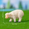 thumbnail image 3 of HCTSHG ​​Miniature Sheep Figures​​, Resin Decorative Animals, ​​Farmhouse Shelf Sculptures​​, Creative Home Decor Ideas, Rustic Animal Figurine Ornaments, Collectible Display, 3 of 5