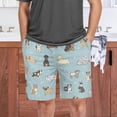 thumbnail image 7 of GZHJMY Dog Pajama Pants Short for Men, Lounge Pants Lightweight Men Pajama Bottoms with Drawstring Pockets, Christmas New Year Birthday Gifts, Large, 7 of 7