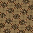 thumbnail image 1 of Ahgly Company Machine Washable Indoor Square Transitional Cinnamon Brown Area Rugs, 4' Square, 1 of 7