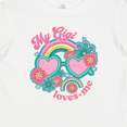 thumbnail image 4 of Inktastic My Gigi Loves Me Girls Rainbow Granddaughter Girls Baby T-Shirt, 4 of 5