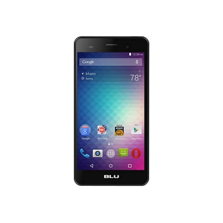 BLU Dash X2 - 3G smartphone - dual-SIM - RAM 1 GB / Internal Memory 8 GB - microSD slot - LCD display - 5" - 1280 x 720 pixels - rear camera 8 MP - front camera 2 MP - slate gray