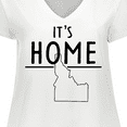 thumbnail image 4 of Inktastic It's Home- State of Idaho Outline Women's Plus Size V-Neck T-Shirt, 4 of 5