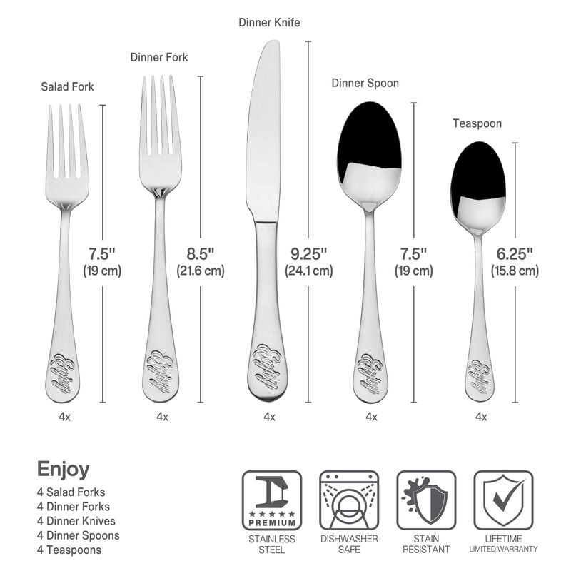TOWL EVERYDAY 18.0 SS ENJOY 20PC SET