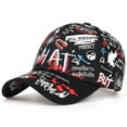 thumbnail image 1 of Maytalsory Mode Graffiti Impression Casquette de Baseball Style Sportif Respirant Réglable Sangle Taille Universelle Noir, 1 of 6