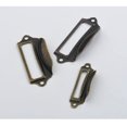 thumbnail image 4 of CHAO Portaetiquetas de Metal de 30 Uds., manija del chasis de etiquetas de aspecto Retro para gabinetes o cajones farmacéuticos de 55X19 Mm con tornillos, 4 of 5