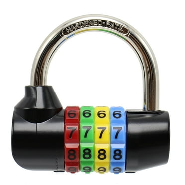 Bosvision 4-Digit Combination Padlock, 2.5" Width, Locker Lock, Gym Lock, Escape Room Lock