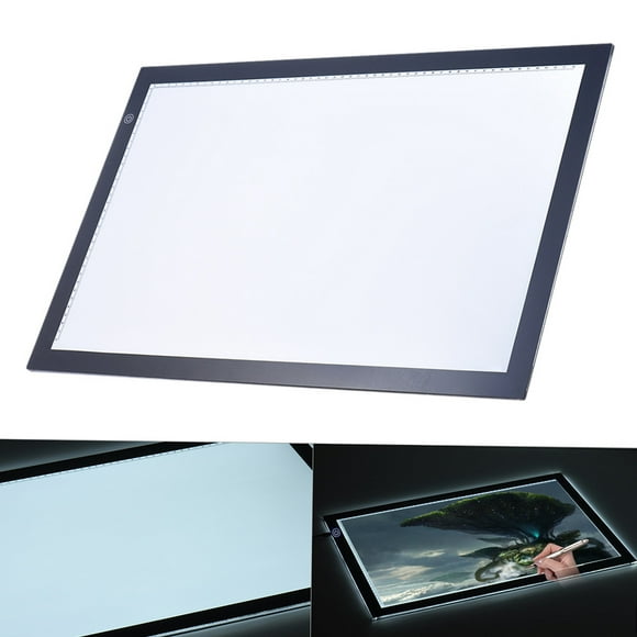 A2 LED Light Box Drawing Tracing Tracer Copy Board Table Pad Panel Copyboard with Memory Function Stepless Brightness Control for Artist Animation Sketching Architecture Calligraphy Stencil